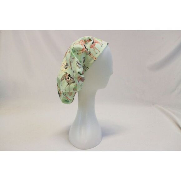 Llama Bouffant Surgical Dental Scrub Cap Chemo Hat - Picture 3 of 4